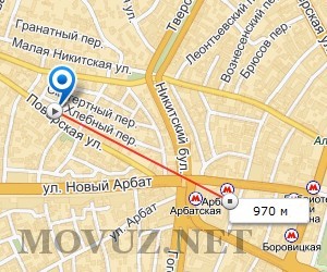 Карта метро арбат